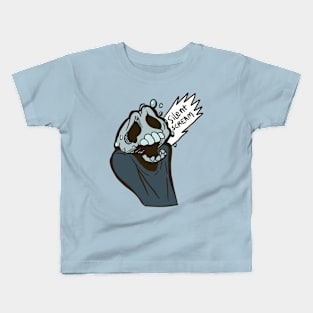 Skully Silent Scream of terror Kids T-Shirt